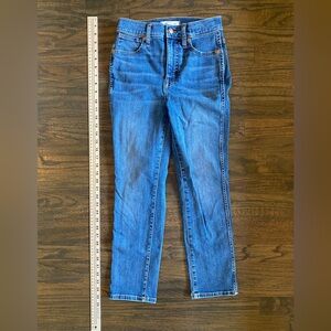 Madewell jeans women's size 24 blue denim stovepipe